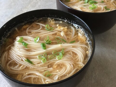 かき玉にゅうめん♪